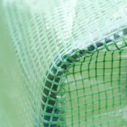 Tomatväxthus 180x100x168 cm, stål/PVC, med dörr & fönster – trädgårdsdrivhus