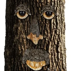 Träansiktsdekoration, 11x7x3,5 cm, Grön