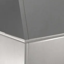 Trapetsformat växtställ i rostfritt stål | Mått: 35x35x73 cm | Färg: Borstad stål