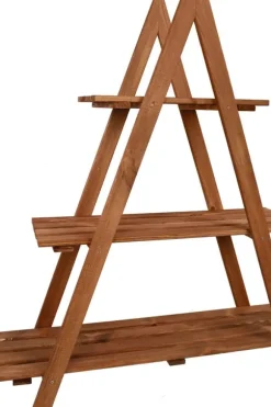 Träblomsterlåda 107x101x26 cm - RP/ 3-nivå/ Brun