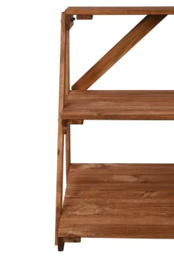 Träblomsterrabatt 90x85x67 cm - RP/ 3-nivå/ Brun