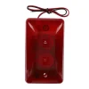 Trådbundet Strobe Siren Alarm med 12V 15W ljud och blinkande rött ljus för Home Hotel
