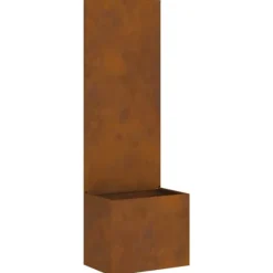 Trädgårds integritetsskärm Rostig 50 x 140 cm cortenstål