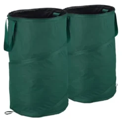 Trädgårdsavfallsbehållare, Set om 2, 72x44 cm, Grön