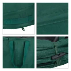 Trädgårdsavfallsbehållare, Set om 2, 72x44 cm, Grön