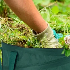 Trädgårdsavfallsbehållare, 63x55 cm, Grön