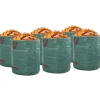 Trädgårdsavfallspåsar 12 pcs Grön 67 x 67 x 75,5 cm