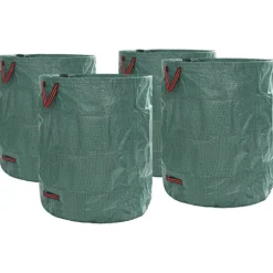 Trädgårdsavfallspåsar 4 pcs Grön 79 x 79 x 99,5 cm Polypropylen