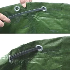 Trädgårdsavfallspåsar - RUNFON - 3-pack - Stort kapacitet 272L - Grön färg - Hållbara