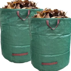 Trädgårdsavfallspåse - KRONLY - Set om 2 - 272 liter - Vattentät - Rivstark