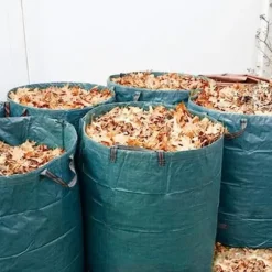 Trädgårdsavfallspåse, 3-pack 72 gallon rivning - Trädgårdspåse med stor kapacitet för flera användningsområden med 4 handtag för trädgården[191]