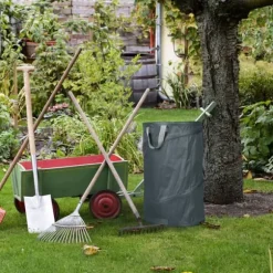 Trädgårdsavfallspåse, 72x45 cm, Grå