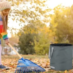 Trädgårdsavfallspåseset, 47x46 cm, Grå