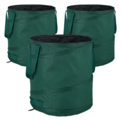 Trädgårdsavfallspåseset, 48x40 cm, Grön