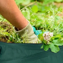 Trädgårdsavfallspåseset, 55x45 cm, Grön