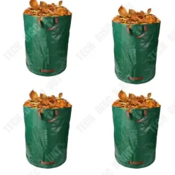 Trädgårdsavfallssäck - TD® - 4 stycken - 272L - Rivtålig - Grön