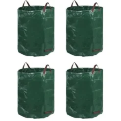 Trädgårdsavfallssäckar - LIK - 272L - Hållbara - Miljövänliga - Paket om 4