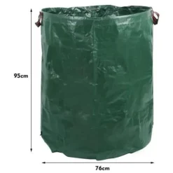 Trädgårdsavfallssäckar - miniClover - 272L - Grön och svart - 65x65x74cm - Stort kapacitet