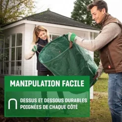 Trädgårdsavfallssekk - Ej specificerad - 272L - Handtag - UV-beständig - Vattentät