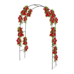 Trädgårdsbåge - Kinzo - 240 x 140 cm - Metall med pulverbeläggning - Grön - Väderbeständig