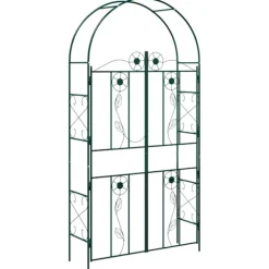 Trädgårdsbåge Enfärgad Grön 115 x 37 x 226 cm