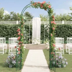 Trädgårdsbåge med lås Grön 102 x 50 x 218 cm