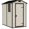 Trädgårdsbod - Keter - Herrgård 4x6 - Armerad harts - Med fönster - Enkel montering