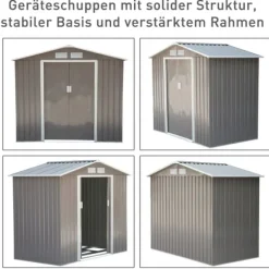 Trädgårdsbod, 213x130x185 cm, Grön