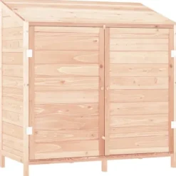 Trädgårdsbod 102x52x112 cm massivt granträ