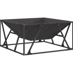 Trädgårdsbrasero i stål - vidaXL - 80x80x40 cm - Svart - Stål - Max temperatur 600 ℃ - Rostbeständig