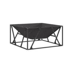 Trädgårdsbrasero i stål - vidaXL - 80x80x40 cm - Svart - Stål - Max temperatur 600 ℃ - Rostbeständig