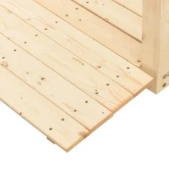 Trädgårdsbro med kedjeräcken 150x67x56cm massivt granträ - Trädgårdsbro - Trädgårdsbroar - Home & Living