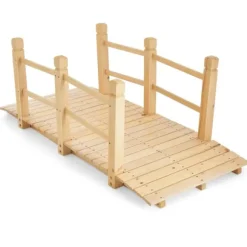 Trädgårdsbro, 150x67.5x54.5 cm, Naturträ