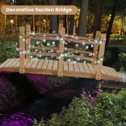 Trädgårdsbro, 150x67.5x54.5 cm, Naturträ