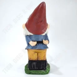 Trädgårdsdekor - TD® - Knyttet staty - Solsken lampa - Syntetisk harpiks - 11x22.5x27 cm