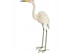 Trädgårdsfigur av metall med trana, 75 cm