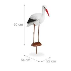 Trädgårdsfigur, 80x22x64 cm, Vit