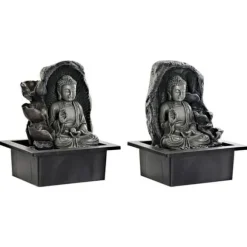 Trädgårdsfontän - Buda - Harts - Orientalisk - Vit - 21 x 17,5 x 25 cm (2 enheter)