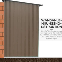 Trädgårdsförråd, 100x103x160 cm, Brun