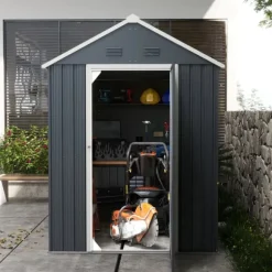 Trädgårdsförråd, 259x172x222 cm, Grå