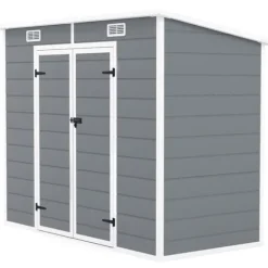 Trädgårdsförråd, 238x125x165 cm, Grå