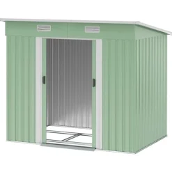 Trädgårdsförråd, 207x130x182 cm, Grönt