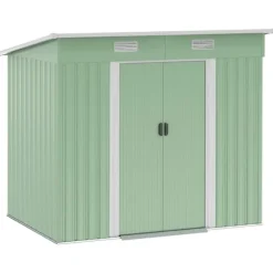 Trädgårdsförråd, 207x130x182 cm, Grönt