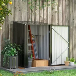 Trädgårdsförråd, 100x103x160 cm, Mörkgrå