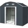 Trädgårdsförråd, 238x132x198,5 cm, Mörkgrå