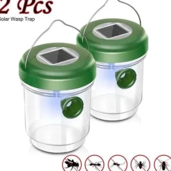 Trädgårdsgetingfälla - Soldriven LED - Getingskydd för att eliminera fruktflugor, insekter[320]