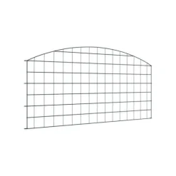 Trädgårdsgärd i stål - vidaXL - 5 delar - 100x50 cm - Grön - Väderbeständig stål - Utomhusbruk