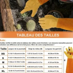 Trädgårdshandskar för män/kvinnor - Arbetshandske för män - Förtjockning, törnbeständig, gul, M - för trädgårdsmästare och bonde