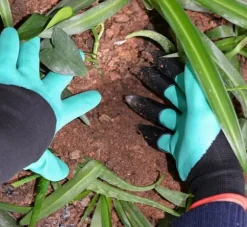 Trädgårdshandskar med klor - Gräv och kratta