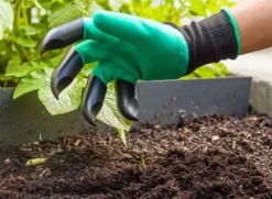 Trädgårdshandskar med klor - Gräv och kratta